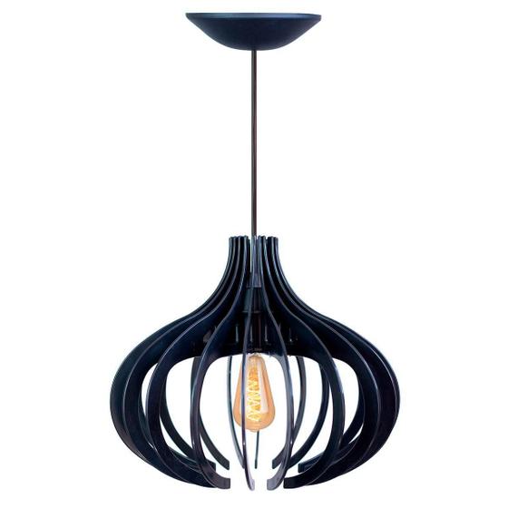 Imagem de Luminária Pendente Lustre De Teto Brava - Preto