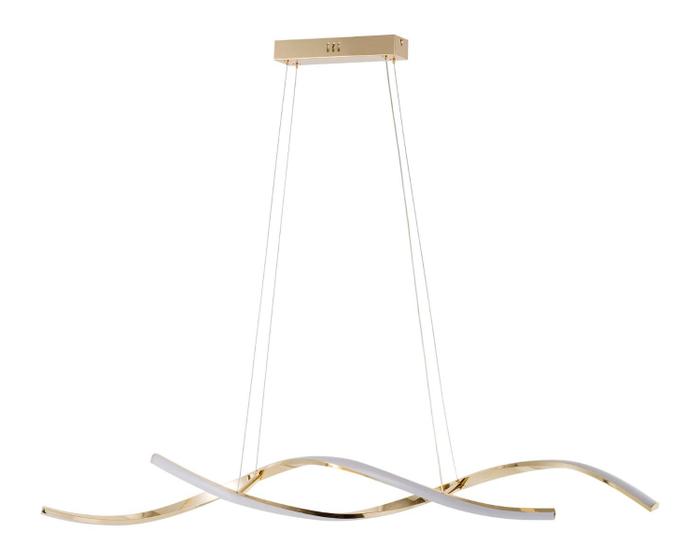 Imagem de Luminária Pendente Lustre Led 3 em 1 Dna Dourado Moderno Luxuoso Bivolt INL121