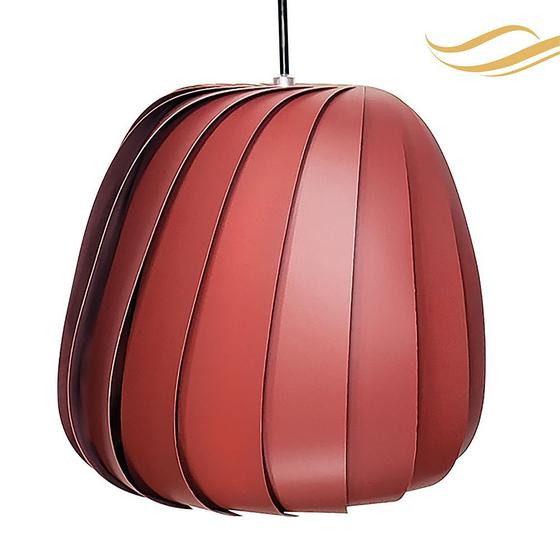 Imagem de Luminária Pendente Moderno Bivolt E27 Sala Mesa Ilha Bancada Safira 20cm Marsala