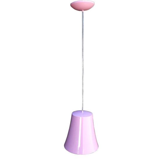 Imagem de Luminaria pendente plastico rosa