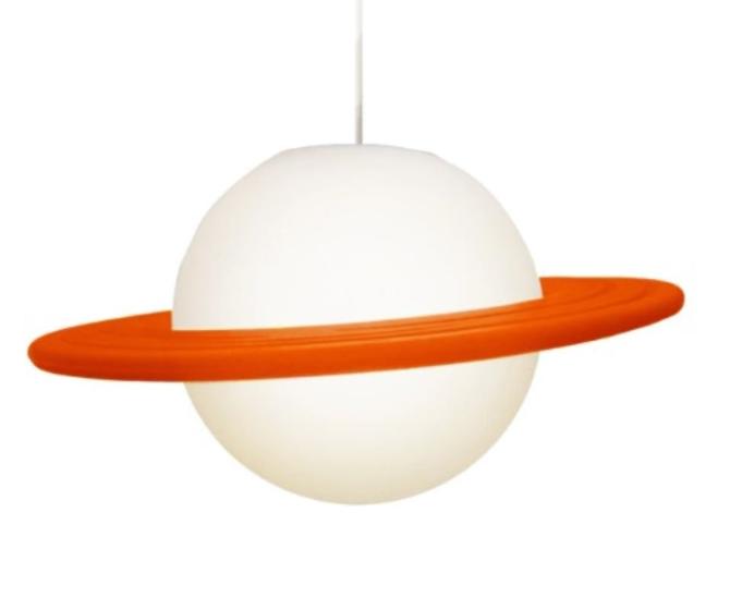 Imagem de Luminária Pendente Saturno Laranja + Lâmpada de Led