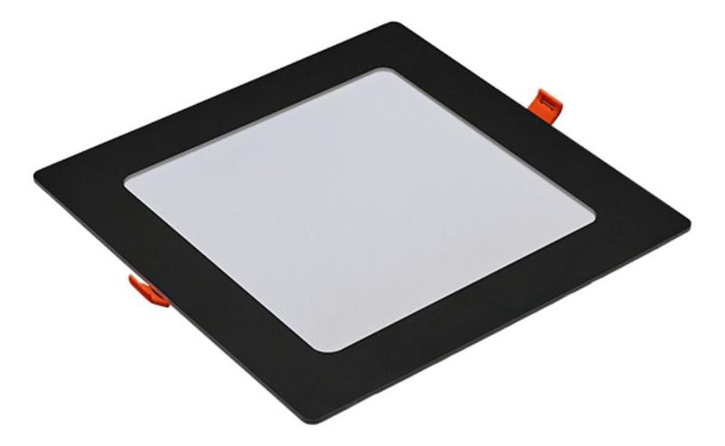 Imagem de Luminária Plafon Led De Teto Avant Pop Plástico Embutir Quadrado 18w Cor Preto 100v/240v