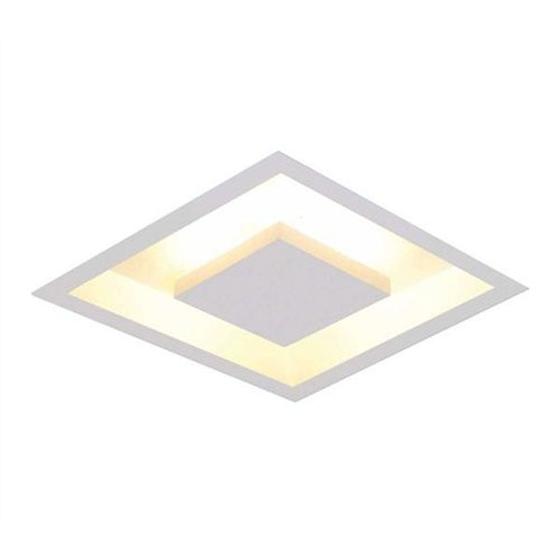 Imagem de Luminária Plafon Luz Indireta Embutir 50x50cm 4 Lâmpadas Branco