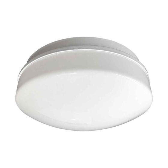 Imagem de Luminária Plafon Pillow 2Xe27 Redondo Branco Leitoso Sobrepr