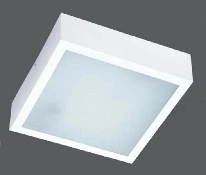 Imagem de Luminária Plafon Sobrepor Quadrado 1 Lamp. - Ancora