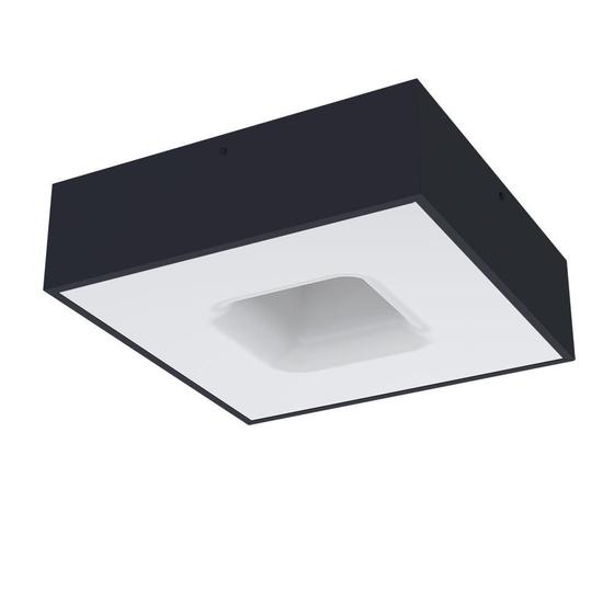 Imagem de Luminária Plafon Taschibra Waffle 4Xe27 Branca/Preta