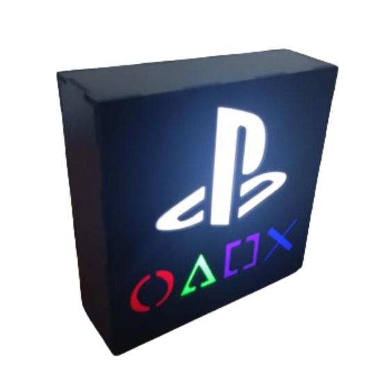 Imagem de Luminária Play16x16 Abajur de mesa LED Gamer Geek MDF LED