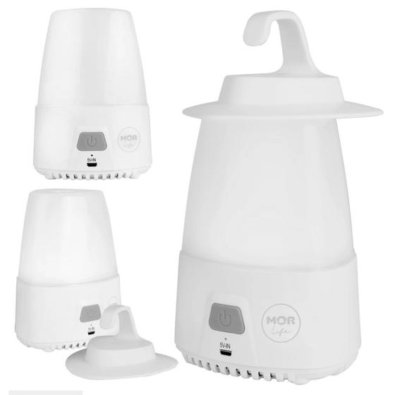 Imagem de Luminaria Portatil Recarregavel Usb 545 Lumens com Gancho Mor