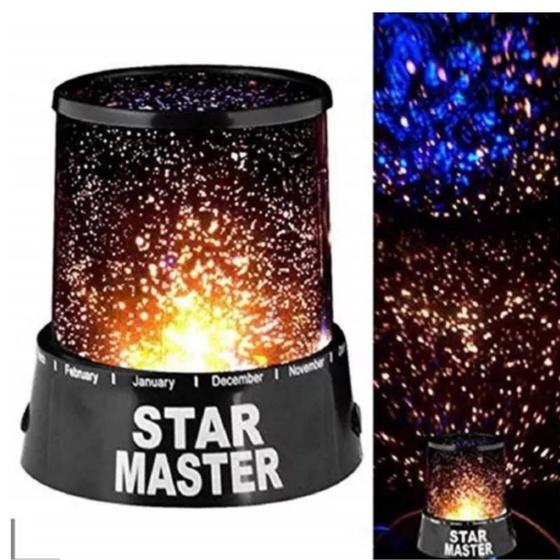 Imagem de Luminária Projetor de Estrelas Star Master e Abajur 360