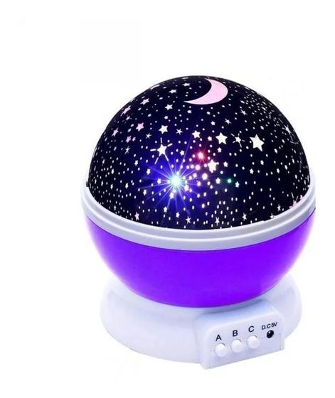 Imagem de Luminaria Projetor Estrela 360 Star Master Roxo