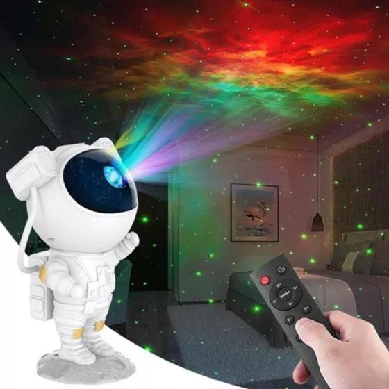 Imagem de Luminária Projetor Galáxia Astronauta 360 Alta Definição