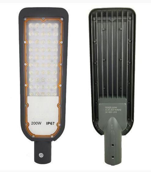 Imagem de Luminária Pública de Led SMD 200W para Poste de Rua Branco Frio 6500k IP67