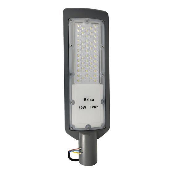 Luminária Publica LED 50w SMD IP67 Para Poste Branco Frio RY Com