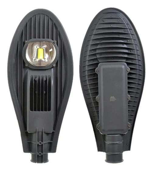 Luminária Pública Led De Rua Cob 50w Poste Ip67 Blindada Branca Frio