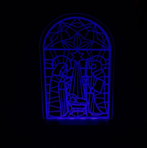 Imagem de Luminária Religiosa Presépio de Natal