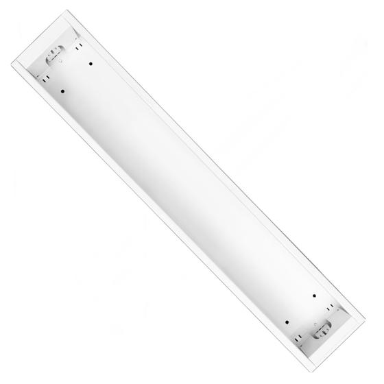 Luminária Retangular Sobrepor Branca Para 1 Tubo Led 60Cm GE GENERAL