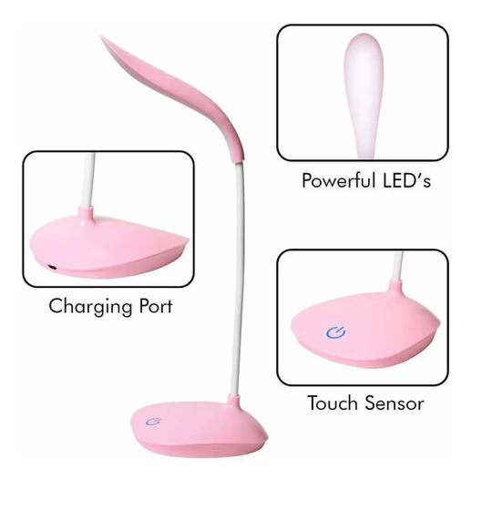 Imagem de Luminaria Rosa de Mesa 12 super led 4w de iluminação