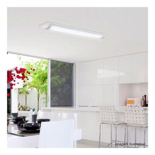 Menor preço em Luminária Sobrepor Led 40w 120cm Tubular Slim Branco Frio