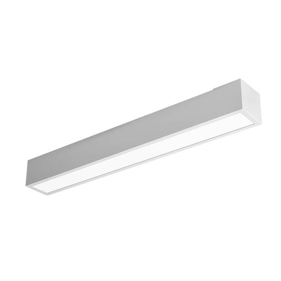 Imagem de Luminária Sobrepor Led Preta Impacto P/ 1x Tubular T8 60cm Branca