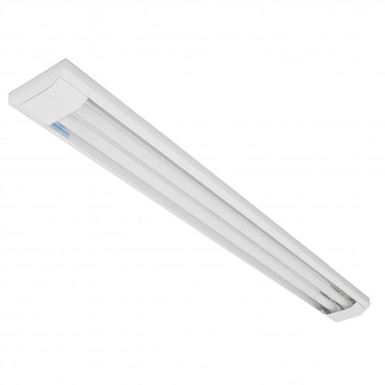 Luminária Sobrepor Tubular 2 Lâmpadas Retangular 120cm Alumínio Lumepetro Menor preço em Luminária Sobrepor Tubular 2 Lâmpadas Retangular 120cm Alumínio Lumepetro