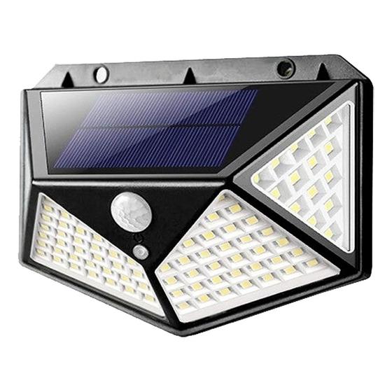 Imagem de Luminária Solar 100 Led Com Sensor Jardim À Prova D'água
