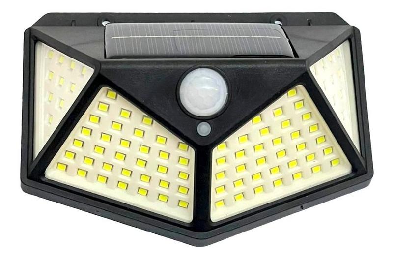 Imagem de Luminária Solar 100 Led Com Sensor Jardim À Prova D'água Top