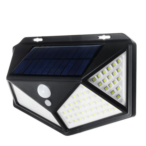 Imagem de Luminária Solar 100 Leds De Parede