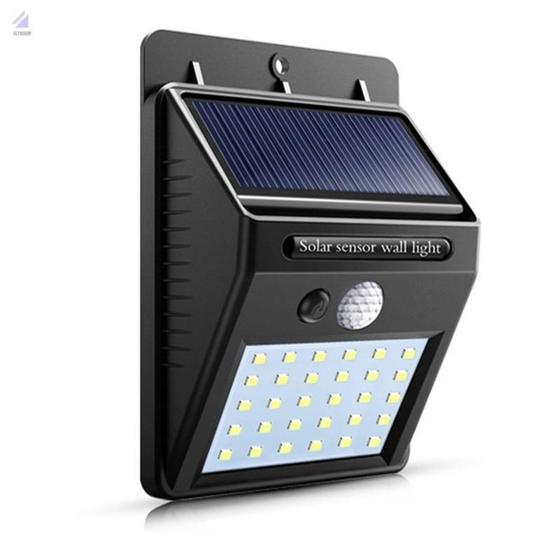 Imagem de Luminária Solar 30 Leds Sensor Fotocélula