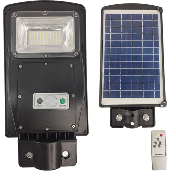 Luminaria Solar 60w Poste Led Controle e Sensor de Movimento Jardins Areas Externas Iluminaçao Rua - Ralos e Toneiras Imagem de Luminaria Solar 60w Poste Led Controle e Sensor de Movimento Jardins Areas Externas Iluminaçao Rua