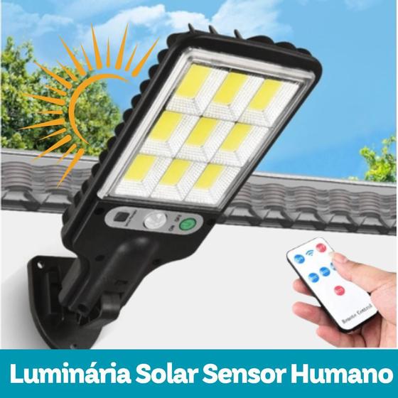 Imagem de Luminária Solar com Sensor de Movimento à Prova dágua para Rua, Jardim, Fazenda