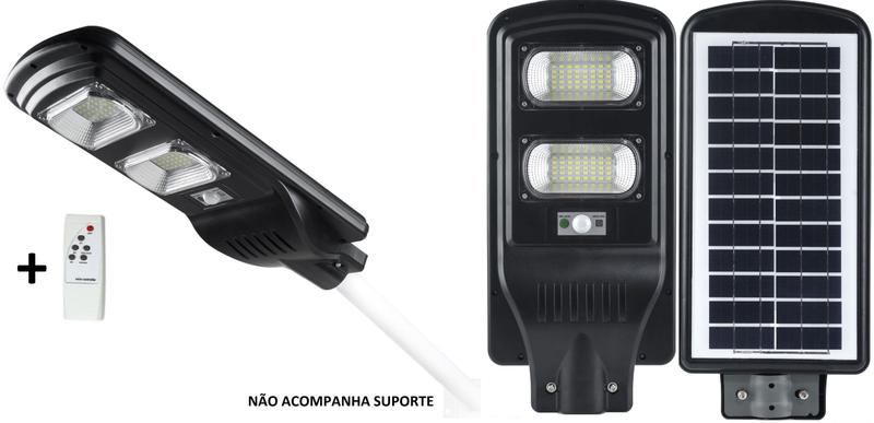 Imagem de Luminária Solar Contelux Led 100w para Poste com Sensor e Controle