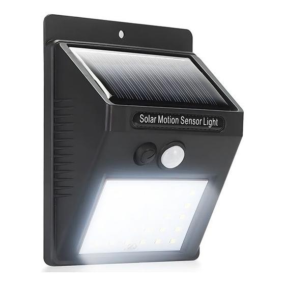 Imagem de Luminária Solar de Parede com 30 Leds Sensor de Movimento