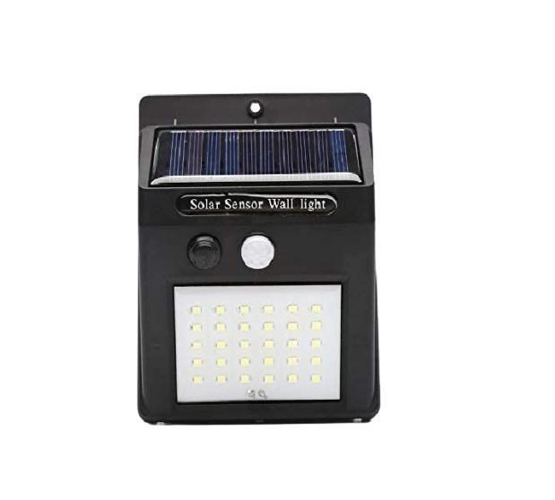 Imagem de Luminaria Solar De Parede Com Sensor De Movimento 30 Leds