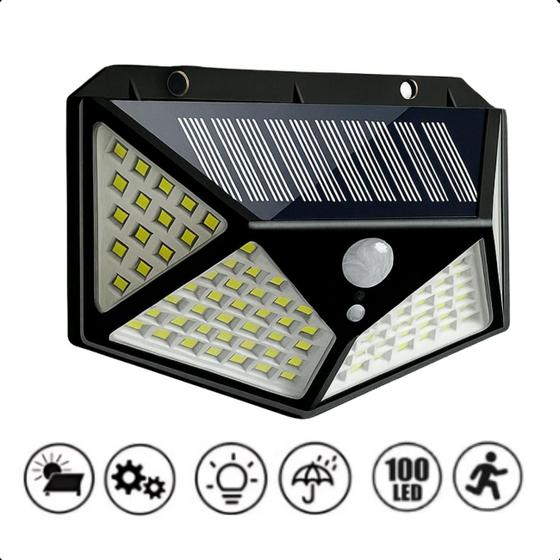 Imagem de Luminária Solar Jardim Prova D'água 100 LEDs com Design Elegante