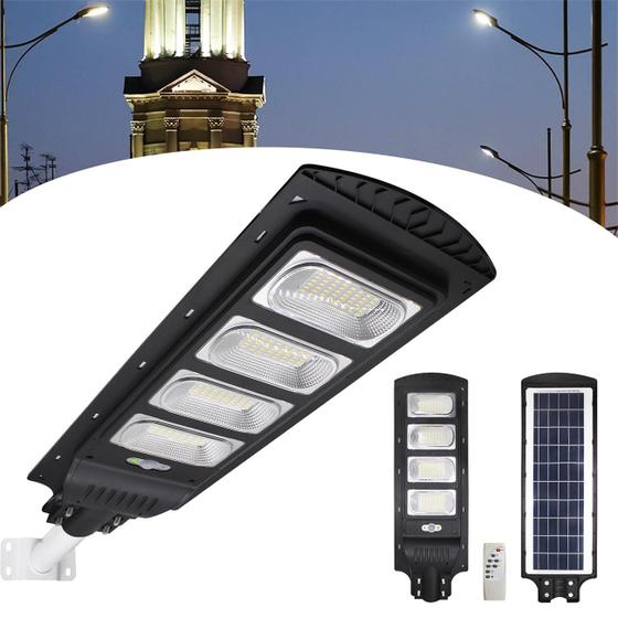 Luminária Solar Led 200w Pública Rua Poste Frio Com Haste RY
