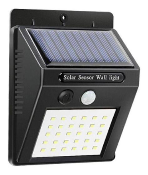 Imagem de Luminaria Solar Luz Led Com Sensor De Presença Automático