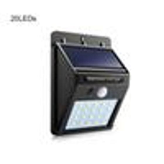 Luminária Solar Parede 30 Leds Sensor Movimento Externa Menor preço em Luminária Solar Parede 30 Leds Sensor Movimento Externa