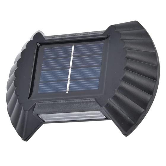 Imagem de Luminaria Solar Parede Arandela Spot Led Decorativo Rua Casa Garagem Jardim Quintal Balizador Iluminaçao Ambiental Luz Segurança