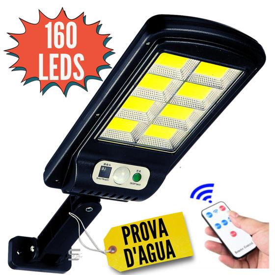 Luminária Solar Poste Parede Rua Sensor Led Jardim Externo Areas