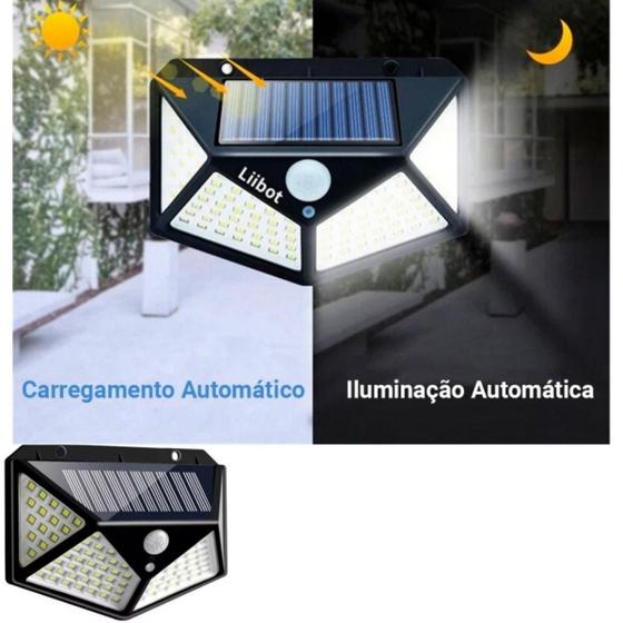 Imagem de Luminária Solar Sem Fio Premium Com Sensor Luz Forte E Compacta