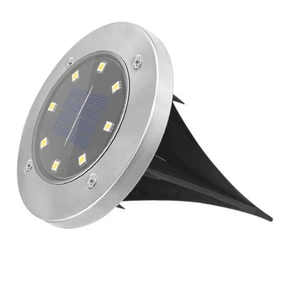 Imagem de Luminária Solar Tipo Espeto 4W 8Leds 6500K Branco Frio- Noll