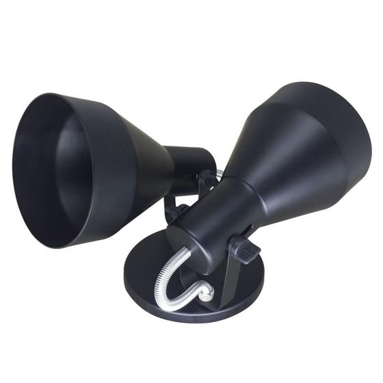 Luminária Spot Duplo Para 2 Lâmpadas de Sobrepor Teto Parede p/ PAR30 LED E27 Arandela em Alumínio Menor preço em Luminária Spot Duplo Para 2 Lâmpadas de Sobrepor Teto Parede p/ PAR30 LED E27 Arandela em Alumínio