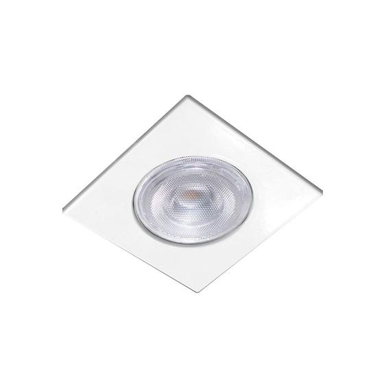 Luminária Spot Embutir Quadrado 01 Lamp E27 Branco - 5001 BR Menor preço em Luminária Spot Embutir Quadrado 01 Lamp E27 Branco - 5001 BR