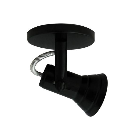 Luminaria Spot Kin Preto 1 Lampada Luminária Magazine Luiza