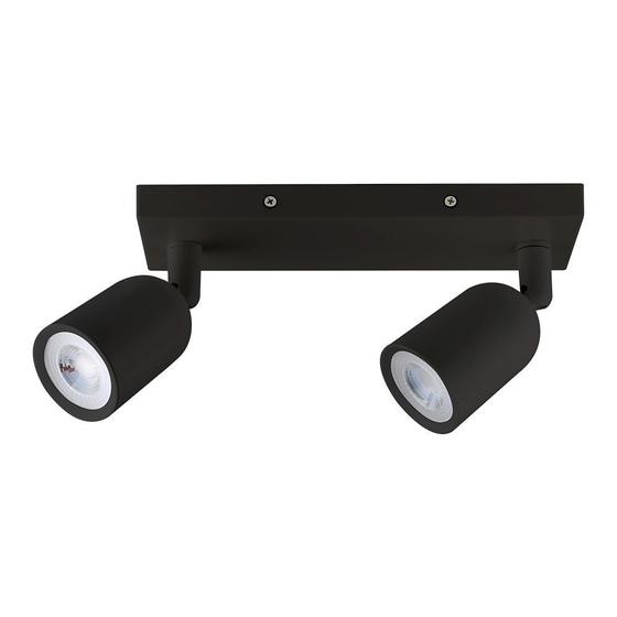 Imagem de Lumínaria spot led direct mr16 base linear 2x4w preto