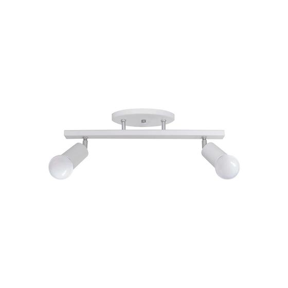 Luminária Spot Trilho 2 Lamp E27 Branco - 6013/2 BR Menor preço em Luminária Spot Trilho 2 Lamp E27 Branco - 6013/2 BR