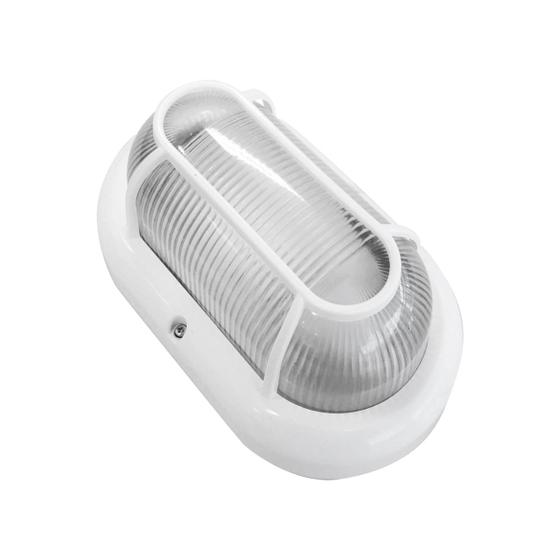 Luminária Tartaruga Arandela Branca em Alumínio 60W Germany Luminária