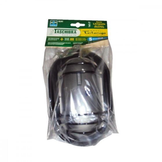 Imagem de Luminaria Tartaruga Pvc Viewlux Oval Preta 21Cm  02070009-02