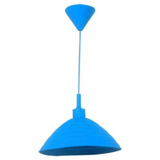 Imagem de Luminaria teto silicone round shape azul 24 x 24 x 15 cm