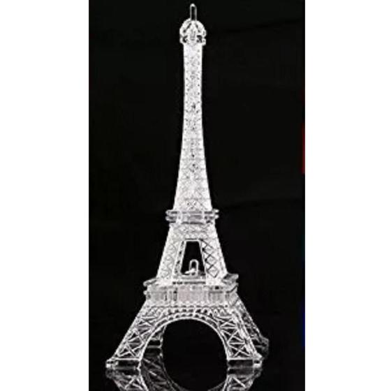 Imagem de Luminária Torre Eiffel 3D Led Abajur Decoração Acrílico 2024